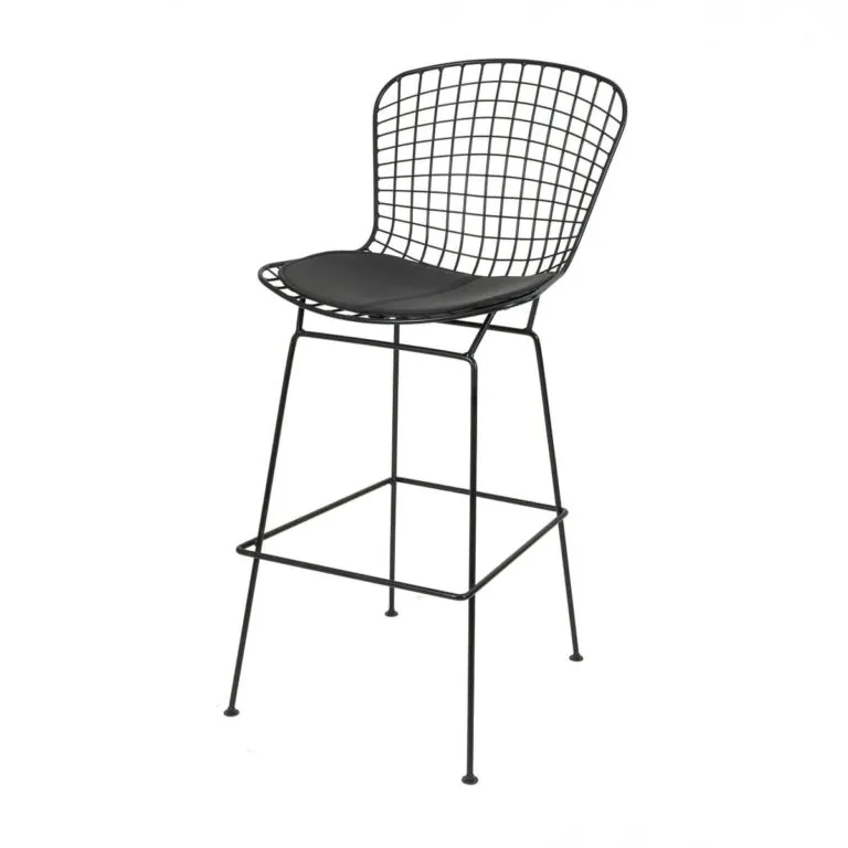 Cleo Bar Stool — Black