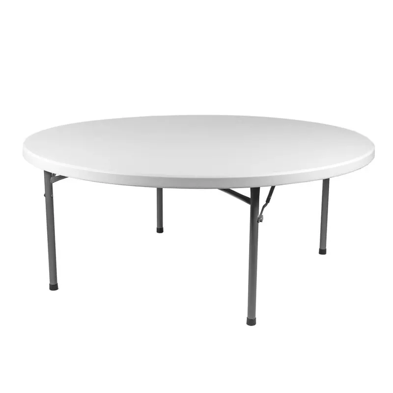 1.8m Round Table — White & Grey