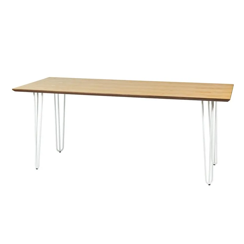 Hairpin Dining Table — White